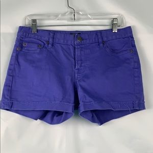 J.Crew Hipslung Purple cut off shorts